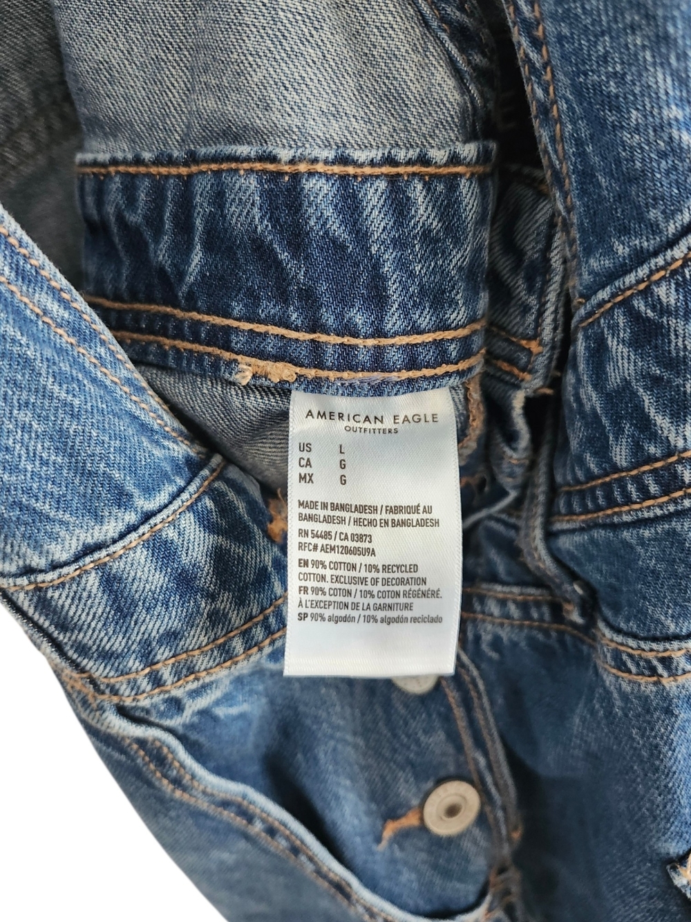 American Eagle Outfitters Blue Denim Women's Overalls Dress - Picture 7 of 7